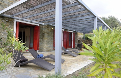 Andros House | Cozy Andros Junior Suite with Side Sea View & Pool Access