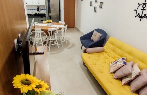 Horto Apartment | Relaxing Oceanfront Retreat at Apê Harmonia with Pool