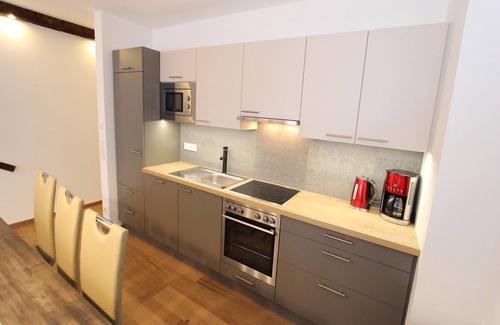 Schonbach Apartment | Modern Apartment Retreat with Sauna Access and Garden
