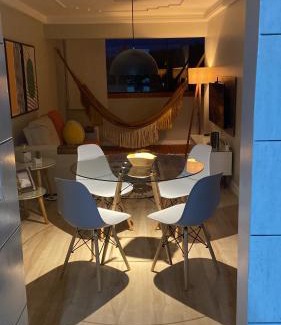 Sao Luis Apartment | Oceanfront Retreat: Ap Cozy Calhau Near Praia, Rated 9.9