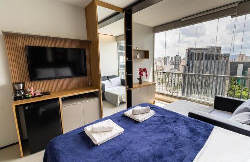 Perdizes Apartment | Apart com vista incrível ao lado do Allianz parque e shopping Bourbon - com estacionamento