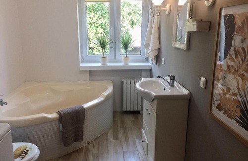 Sierpc House | Stylish Apartment with Terrace - Family Friendly Retreat