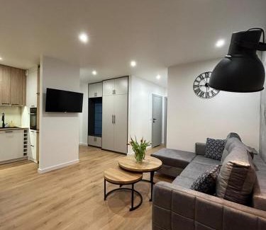Olecko Apartment | Adults-Only Retreat: Klonova Apartment with Hot Tub
