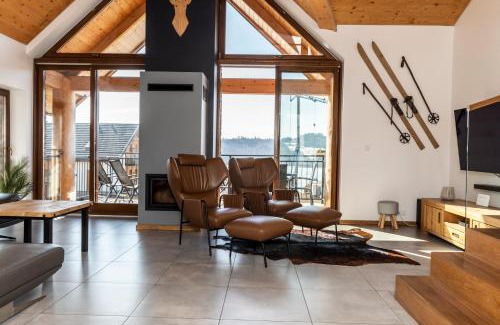 Czorsztyn Ski Chalet | Mountain View Retreat with Sauna Near Zakopane