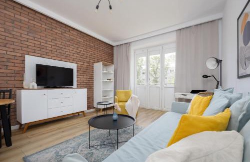 Zoliborz Apartment | Cozy One-Bedroom Apartment with Balcony Near Metro