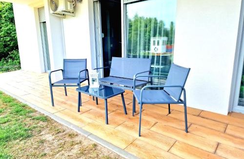 Sztutowo Apartment | Experience Baltic Sun A17: Poolside Apartment Getaway
