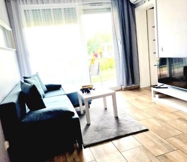 Sztutowo Apartment | Experience Baltic Sun A17: Poolside Apartment Getaway