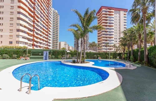 Calpe Apartment | Oceanfront Ambar Beach Apartment with Private Pool & Spa