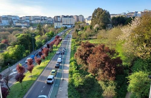 Lugo Apartment | Exceptional Calzada Romana Apartment with Pool Access