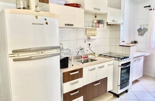 Praia Grande Apartment | Relaxing Apartment with Pool & Grill Near Praia Gde