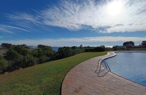 Calafat Apartment | Oceanfront Apartment with Solarium in Marina Sant Jordi