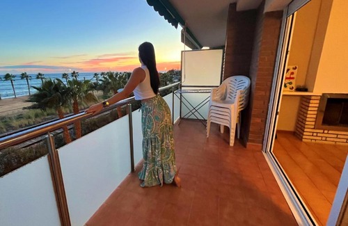 Pineda de Mar Apartment | Oceanfront Apartment with Pool and Breathtaking Views