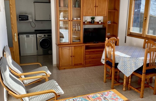 Biescas Apartment | Mountain Apartment with Pool, Tennis Court & Wifi Access