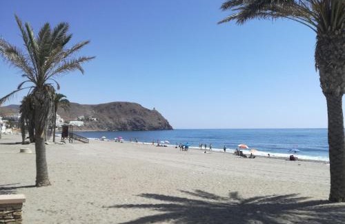Carboneras Apartment | Oceanfront Apartment Steps from the Beach with Hot Tub