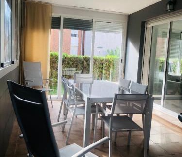 Vera Beach Apartment | Oceanfront Apartment Luz de Baria with Beautiful Garden