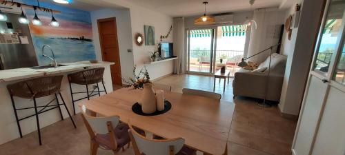 Santa Pola Apartment | Beautiful Apartment with Island Views and Pool Access