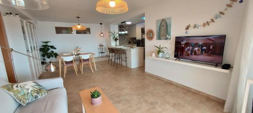 Santa Pola Apartment | Beautiful Apartment with Island Views and Pool Access