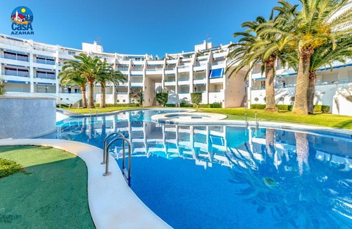 Alcossebre Apartment | Discover Nova Romana Casa Azahar with Oceanfront Pool Access
