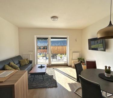 Kasperske Hory Apartment | Modern Apartment A3 Kašperky - Family & Accessible Retreat