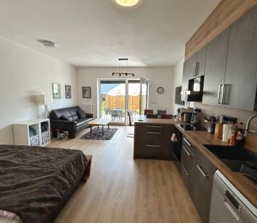 Kasperske Hory Apartment | Bright Apartment with Sunny Terrace in Kašperkách