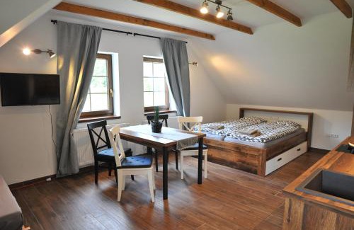 Orlicke Zahori Apartment | Pet-Friendly Apartmány U Fibichů with Hot Tub & Kitchen