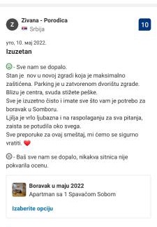 Sombor Apartment | Child-Friendly Apartman Ljiljana in Sombor - Rated 9.9/10