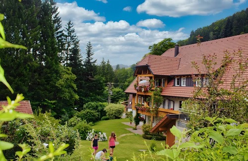 Bad Peterstal-Griesbach Apartment | Apartment 'Leibgedinghaus Eg' with Mountain View, Private Terrace and Wi-Fi