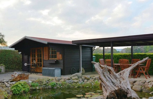 Wienrode Apartment | Apartment in the Harz with a log cabin, pond and covered seating area