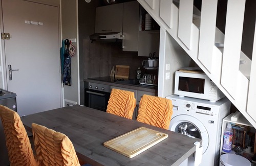 Merville-Franceville-Plage Apartment | Seaside Apartment for 5: Oceanfront with Pool & Wi-Fi