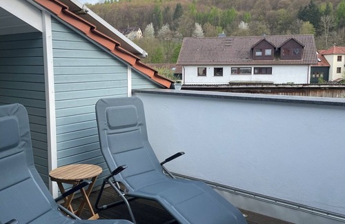 Hutzdorf Apartment | Apartment 'Antoniusblick' with Private Terrace and Wi-Fi