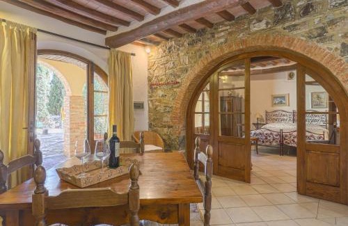 Castellina in Chianti Apartment | Pet-Friendly Apartment Cellole - La Stalla with Pool Access