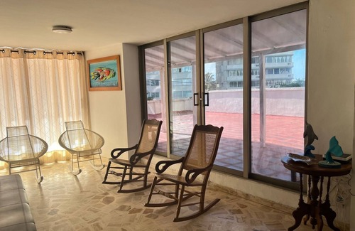 Bocagrande Apartment | Apartment with spectacular terrace, 2 bedrooms and swimming pool 2 min from the beach
