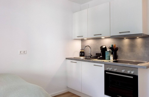 Unterwiehre-Nord Apartment | Central Apartment in Münster with Balcony & Wi-Fi Access