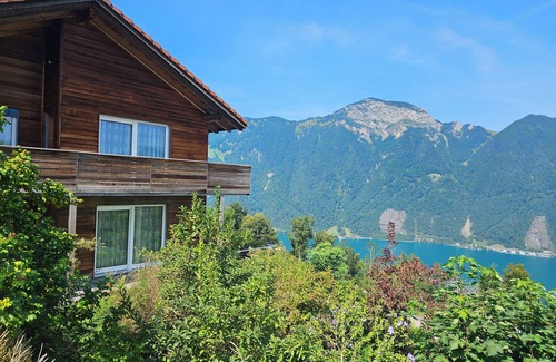 Ruetli Apartment | Apartment Enzian - peaceful, sunny, terrasse with mountain and lake view