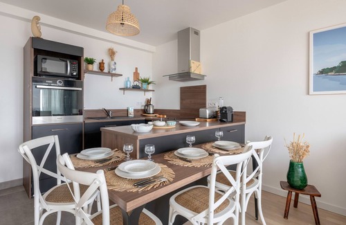 Pornic Apartment | Oceanfront Apartment for 4 with Pool & Beach Access