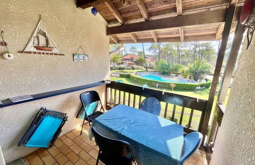 Soustons Apartment | Inviting Apartment for 4 at Soustons-Plage with Ocean View