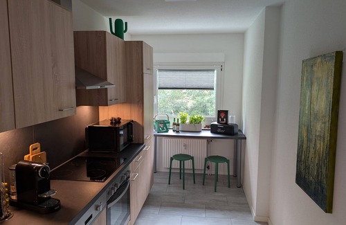 Unterkirnach Apartment | Apartment 'Fuchsbau' with Lake View and Balcony