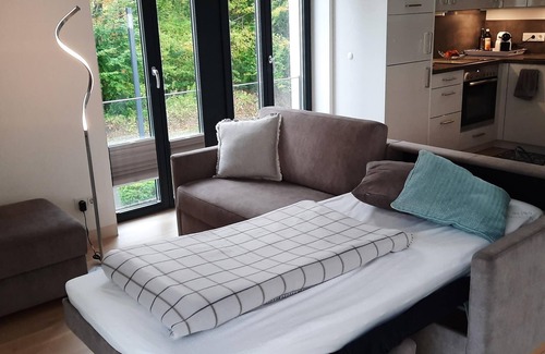 Prora Apartment | Relaxing Retreat at Gardensuite Binz with Pool & Terrace