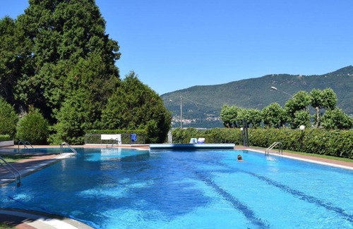 Porto Valtravaglia Apartment | Beachfront Apartment Hermitage-5 with Pool and Ocean Views