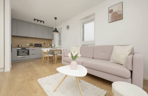 Gdansk Apartment | Comfortable One Bedroom Apartment with Balcony in Gdańsk
