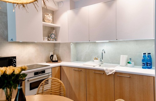 Niechorze Apartment | Cozy Oceanfront Apartment Steps from the Beach in Niechorze