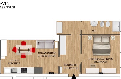 Pavia Apartment | Apartment in Pavia with 1 bedrooms sleeps 3