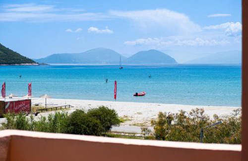 Vassiliki Apartment | Oceanfront Apartment Iole: 4-Star, Perfect for Families