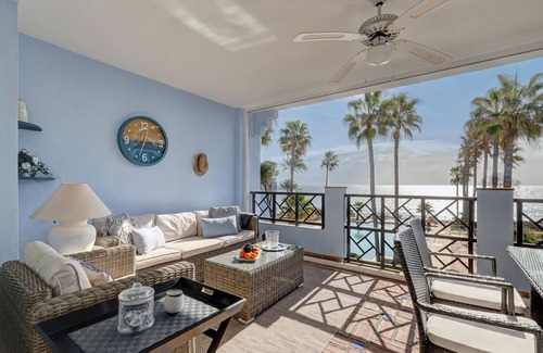 Bahia de Casares Apartment | Oceanfront Apartment 'La Perla de Marakech' with Pool & Wi-Fi