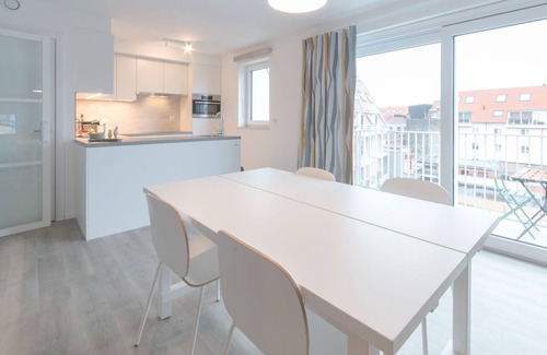 Bredene Apartment | Discover Apartment Medano: Oceanfront Oasis with Spa