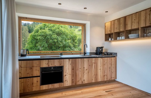 Moso in Passiria Apartment | Mountain View Apartment 'Mucher Josef' with Shared Garden