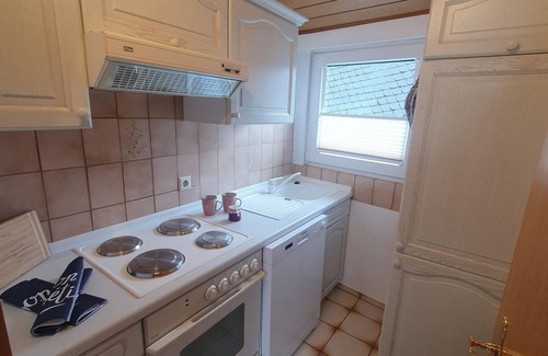Loef Apartment | Charming Apartment in Historic Half-Timbered House with Balcony