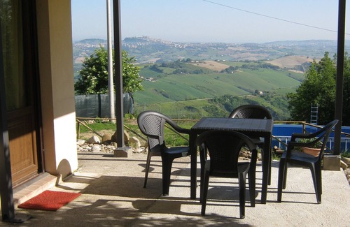 Monterubbiano Apartment | Forest-Edge Retreat with Ocean View and Pet-Friendly Perks