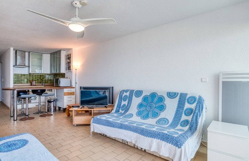 Carnon-Plage Apartment | Seaside Escape: Premier Apartment with Private Terrace & Wi-Fi