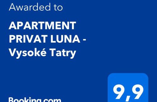 Nova Lesna Apartment | Guest Rated 9.9 - Private Luna Apartment in Vysoké Tatry